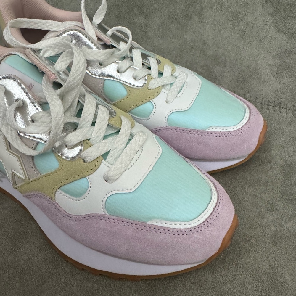 NWT W6YZ Just Say Wizz Loop Sneaker Pastel Lilac Paglia White Sz 9 - Picture 9 of 14